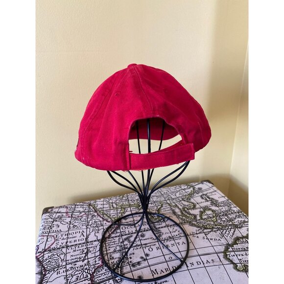 Red Victoria Canada Baseball Hat Embroidered Logo & Flag - Picture 3 of 6